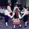Group of Calgary Estonian students performing a folkdance in 1991.