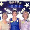 The NorGlen Rhythmic Gymnastics group was co-founded by Helgi Leesment (centre) shown with her collegues celebrating the 25th anniversary of the organization.