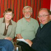 Members of the Alberta Estonian Heritage Society Board of Directors meet in the Golden Piglet Pub in Tallinn, Estonia in 2007. L to R: Eda McClung, Jüri Kraav, Helgi Leesment, Dave Kiil and Bob Kingsep during the first meeting of the Board outside North America.