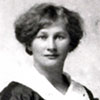 Anna Lustwerk at Lacombe, Alberta in 1915.