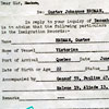 G.J. Erdman arrived in Quebec on board the Victorian on June 18, 1910. From there, the family took the train to Lethbridge.He applied for the 'landed immigrant' status in 1957 while applying for his "Old Age Security". 