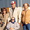 Ellen (in front); left to right:  Evelyn (Derek's wife), Roy Johnson, and Derek Gullickson