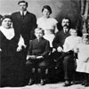 Helena and Jaan Kotkas family in 1915. Standing: Johannes and Maria. Sitting in front: Helena, Rudy, Jaan, Theresa (sitting on Jaan's lap) and Louise.