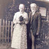 In 1903, John and Marie Kinna settled on a homestead north of Eckville, Alberta. Here they are thirty years later.