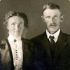 Wedding photo of Maria Peet and Martin (Ebruk) Oliver on March 25, 1902.