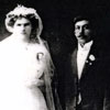 Mary Reinglas, daughter of Otto and Mai Reinglas and Andrew Hill's wedding in Stettler, Alberta in 1912.