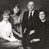 The Põhjakas family of Lethbridge. L to R: Lea, Tiina, Kaljo and Lilian in the 1980s.
