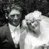 Robert Linderman and Rosalie Peetof  wedding in the Foremost area of Alberta in 1925.