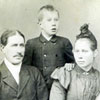 Siim Erdman, age 48, with Pauline (Roos), age 36, and their three children: Helene (9), Gus (G.J), (12), and Alide (4) in Estonia, 1899. The family corresponded with cousin Jacob Erdman in Barons, Alberta and emigrated in 1910.