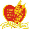The Barons "Wheat Heart of the West" 1904-2004 Centennial logo.