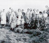 Members of the Barons Estonian community at Linda Erdmans in 1939.Linda Erdman is shown standing on the left side of photo. Lisa Silberman (center with white dress and belt), Helmi Silberman Munz with Albert on shoulder.  Mari Erdman, Helmi's grandmother (seated in front). Lillian Munz, age 5 is beside Lisa.