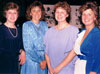 Calgary Estonian Society members celebrate Estonian Independence Dayin 1989. This quartet includes, L to R: Marta Kivik, Pärja Tiislar, Laila Soide, and Christine Robertson.