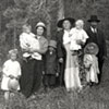 Members of the Erdman family at a picnic in 1917.