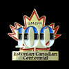 The logo, designed by Janet Matiisen of Calgary, was a highly popular souvenir during the Estonian-Canadian Centennial celebration at Linda Hall near Stettler, Alberta in 1999. Janet is the Graphics and Design Editor for The Calgary Herald.