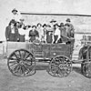 A wagonload of Estonians pioneers in front of Sestrap's general store in Medicine Valley area of Alberta in 1907.
