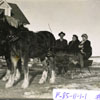 Members of the Hennel family enjoy a leisurely sleigh ride during the winter of 1910.