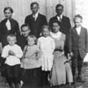The family of Magnus Tipman in 1914. Standing L to R: Mary, John and Mike. Front L to R: Ferdie, Sophia (the mother), Edward, Sophie, Louise and Ado.