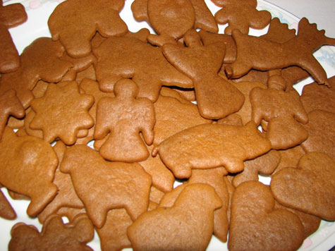  Estonian gingerbread or 'piparkoogid', a traditional Estonian Christmas treat.